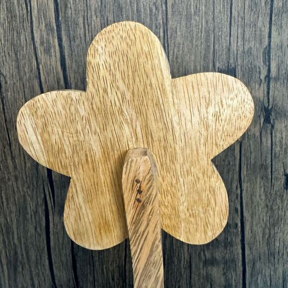 Home Decor Mango Wood Daisy Flower Sitter NEW FAST SHIP - Picture 6 of 7
